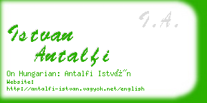 istvan antalfi business card